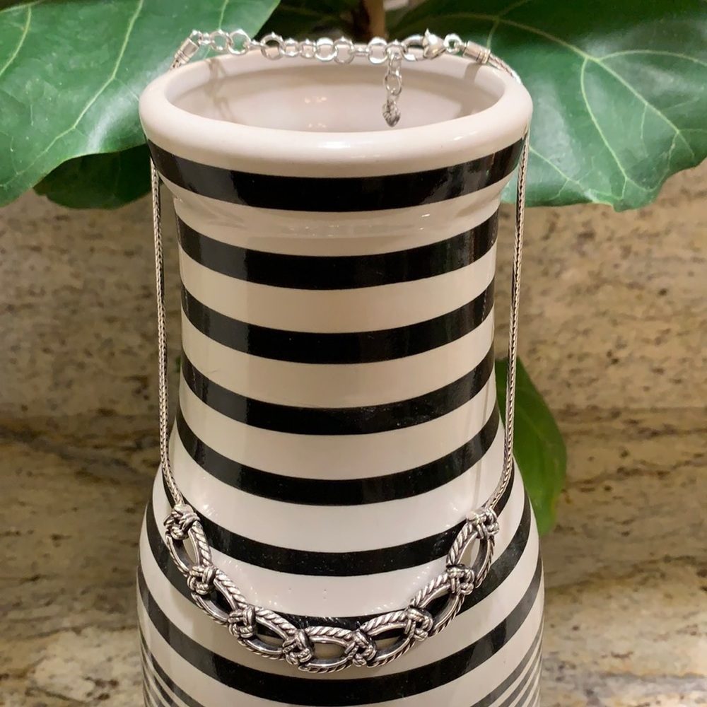 Brighton Interlocking Silver Necklace (Reversible) - image 1